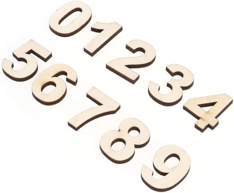 Self Adhesive Wooden Giant Number Decals for Charcuterie Board Photo Props - Image 1